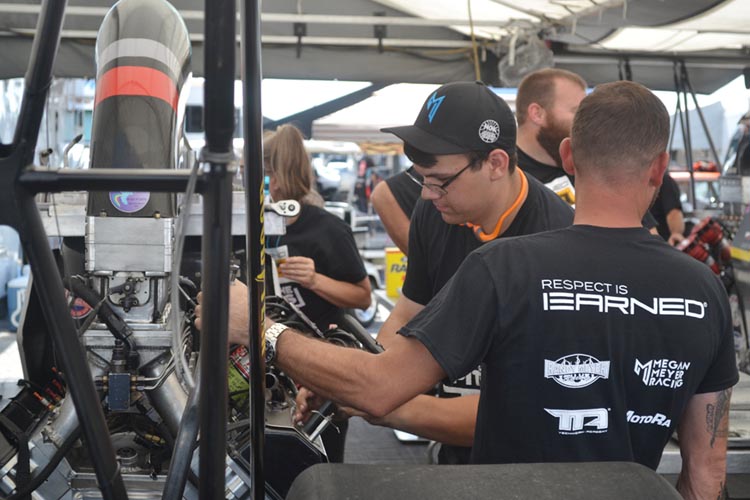 Respect is Learned© In The Pits Contest Winner Joe Martino at Chevrolet Performance U.S. Nationals